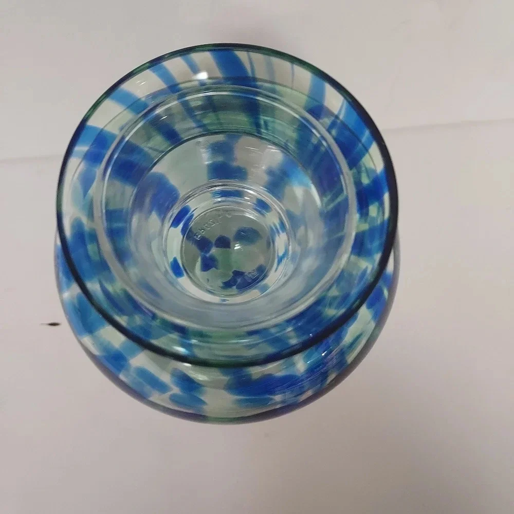 Sea of Sweden BJORN RAMEL Art Glass Vase/Candle Holder - Original Label Sticker
